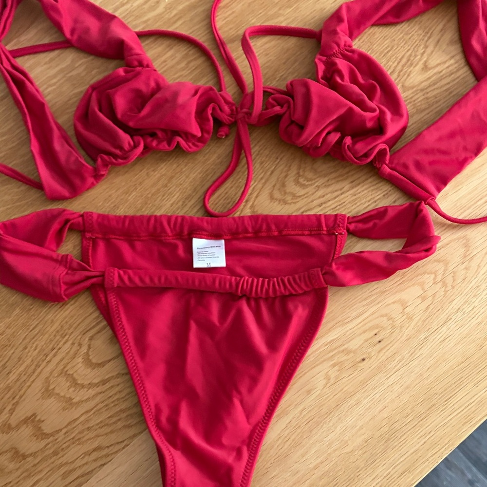 Strawberry Milk Mob Red Bikini